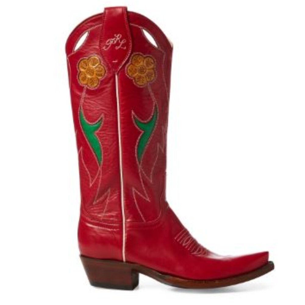 ISO Ralph Lauren Selene Red Cowboy Boots
